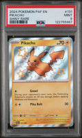 2024 POKEMON PAF EN-PALDEAN FATES SHINY RARE #131 PIKACHU PSA 9